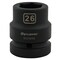 Dynamic 1" Drive Standard Socket, Black Phosphate, Tools 26MM X 1" Drive, 6 Point Standard Length D025026 - alternate 2